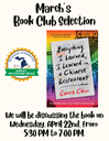 Wine & Cheese Book Club - March/April