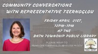 Coffee Hour with State Rep. Tsernoglou